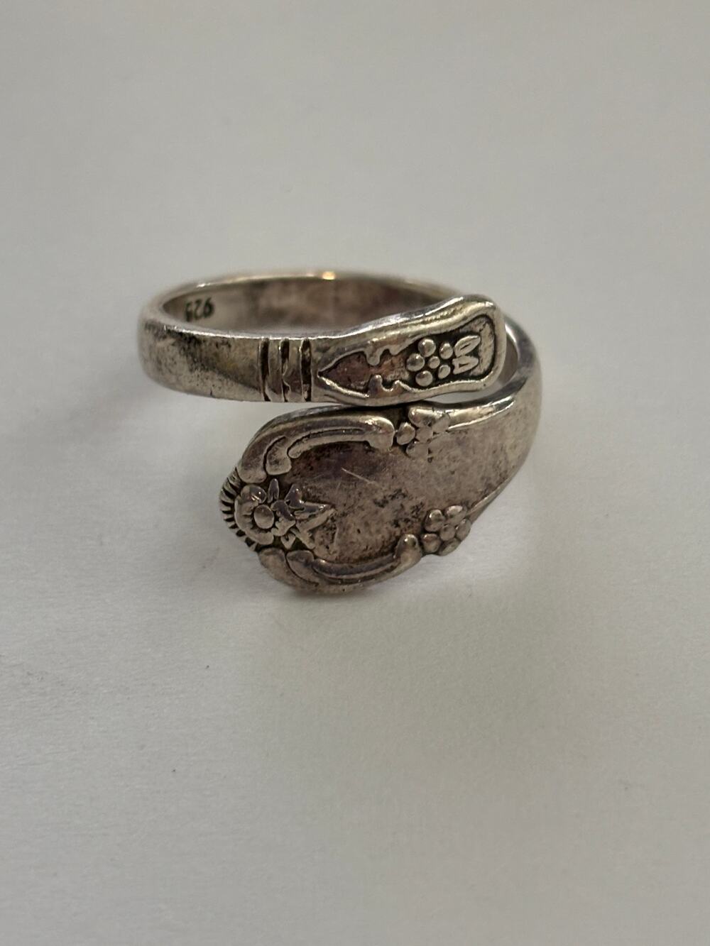Sterling Silver Spoon Ring Size 8